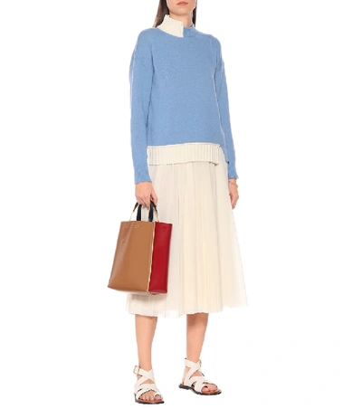 Shop Marni Wool-blend Sweater In Blue