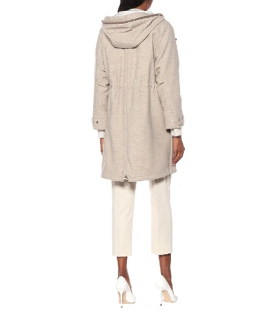 Shop Brunello Cucinelli Wool And Cashmere Coat In Grey