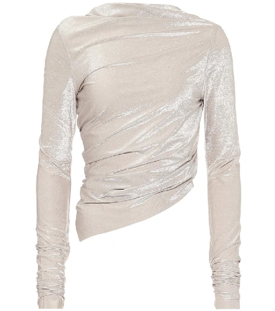 Shop Rick Owens Lilies Knit Top In Neutrals