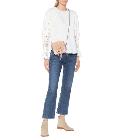 Shop See By Chloé Embroidered Cotton Top In White