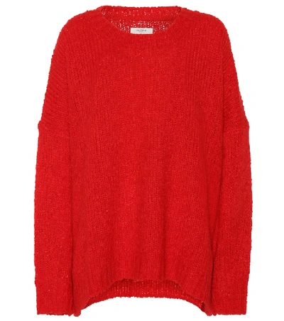 Shop Isabel Marant Étoile Shana Alpaca And Wool-blend Sweater In Red