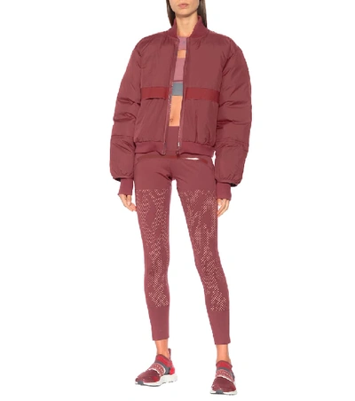 Shop Adidas By Stella Mccartney Bomber Jacket In Red