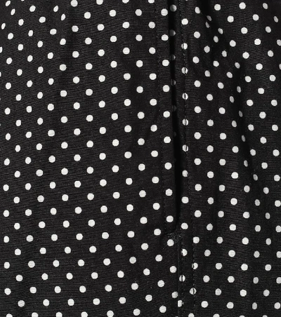 Shop Undercover Dotted Cotton Pants In Black