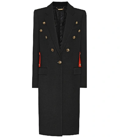 Shop Givenchy Virgin-wool Coat In Black