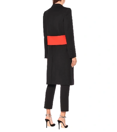 Shop Givenchy Virgin-wool Coat In Black