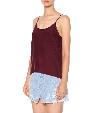 Shop Atm Anthony Thomas Melillo Silk Camisole In Red