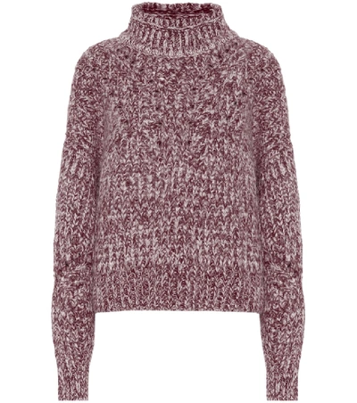 Shop Isabel Marant Jarren Alpaca And Wool-blend Sweater In Purple
