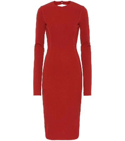 Shop Rick Owens Sade Cotton-blend Dress In Red