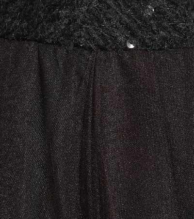 Shop Brunello Cucinelli Embellished Tulle Maxi Skirt In Black