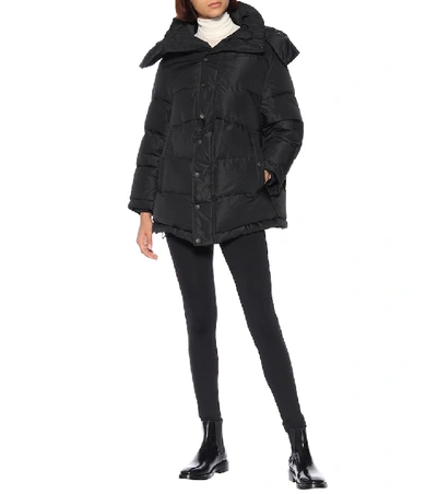 Shop Balenciaga New Swing Puffer Jacket In Black
