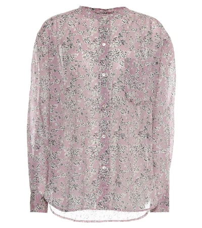 Shop Isabel Marant Étoile Mexika Floral Cotton Shirt In Pink