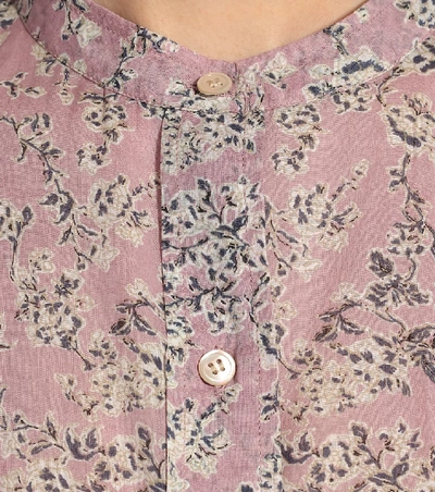 Shop Isabel Marant Étoile Mexika Floral Cotton Shirt In Pink