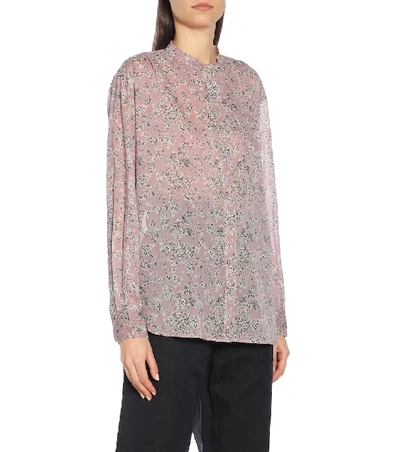 Shop Isabel Marant Étoile Mexika Floral Cotton Shirt In Pink