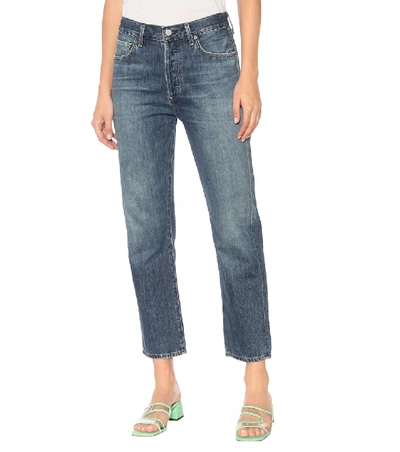 Shop Citizens Of Humanity Mckenzie High-rise Straight Jeans In Blue