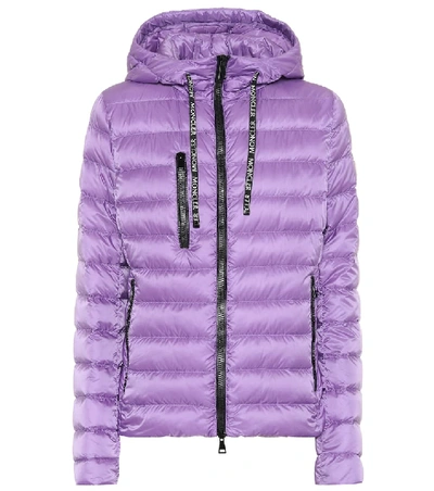 Shop Moncler Seoul Quilted Down Jacket In Purple