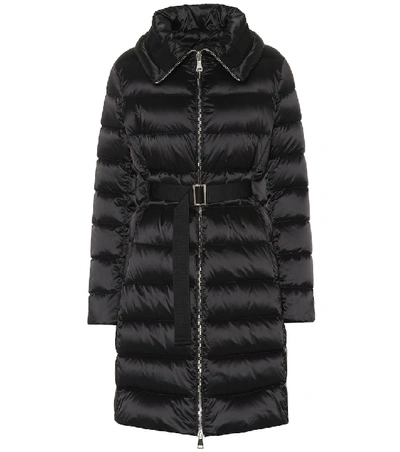 Shop Moncler Bergeronette Quilted Down Coat In Black