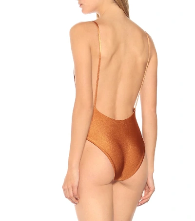 Shop Haight One-piece Swimsuit In Metallic