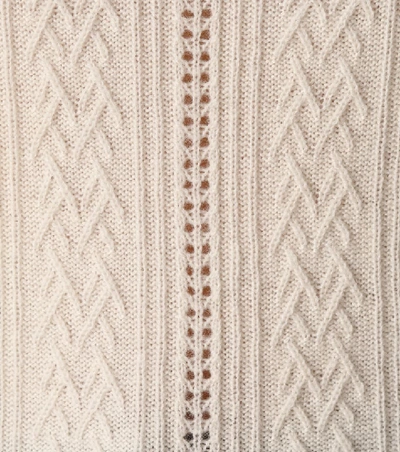 Shop Polo Ralph Lauren Wool Turtleneck Sweater In Beige