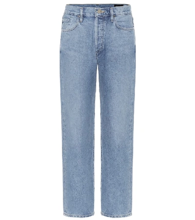 Shop Goldsign The Relaxed Straight Mid-rise Jeans In Blue