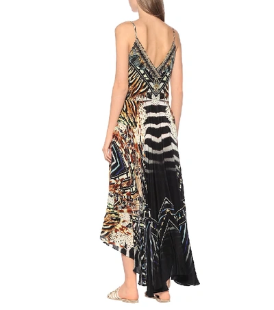 Shop Camilla Printed Silk Maxi Dress In Multicoloured