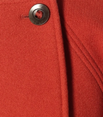 Shop Chloé Wool-blend Jacket In Orange