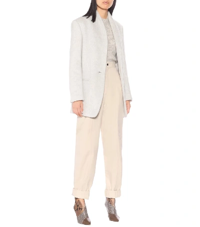 Shop Isabel Marant Felicie Wool And Cashmere Blazer In Grey
