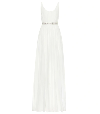 Shop Stella Mccartney Jade Silk Gown In White