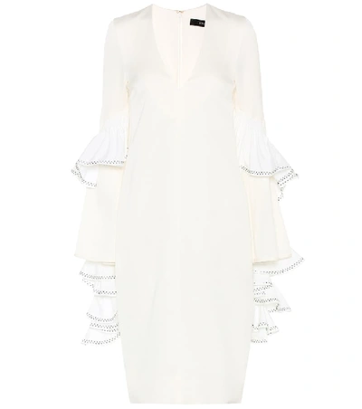 Shop Ellery V-neck Dress In White