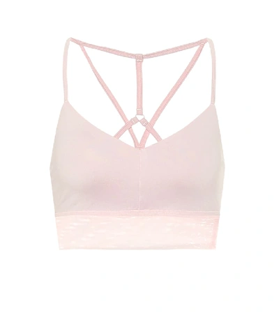 Shop Alo Yoga Lavish Sports Bra In Pink