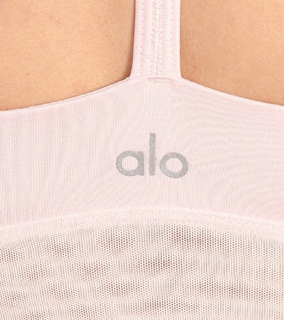 Shop Alo Yoga Lavish Sports Bra In Pink