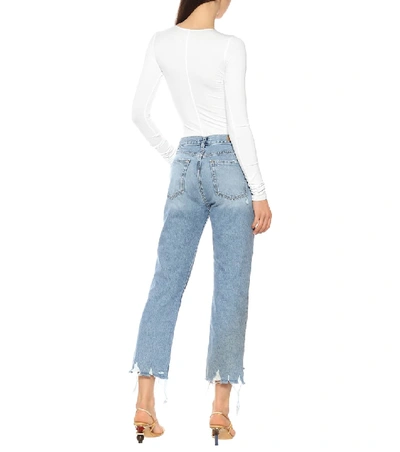 Shop Grlfrnd Tatum High-rise Bootcut Jeans In Blue