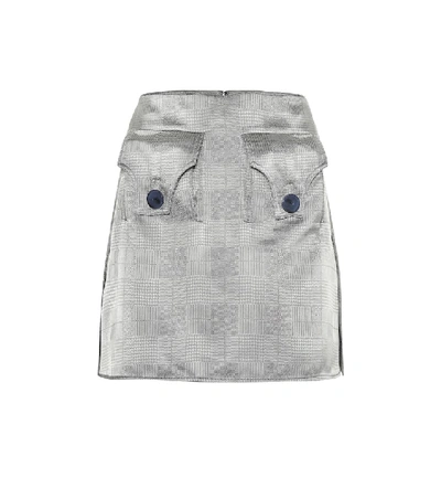 Shop Ellery Nothing Matters Gabardine Miniskirt In Grey