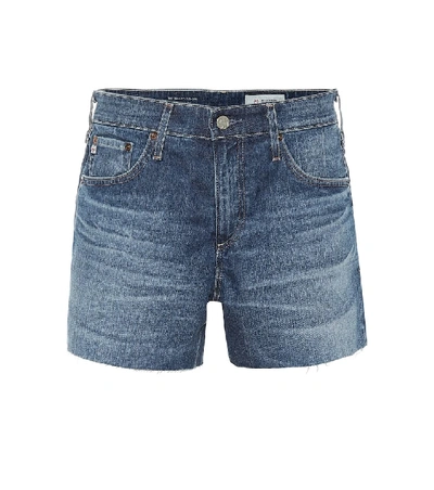 Shop Ag Hailey High-rise Denim Shorts In Blue