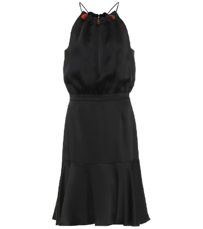 Shop Altuzarra Jacinto Satin Minidress In Black