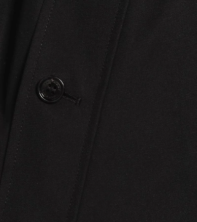 Shop Burberry The Kensington Cotton Trench Coat In Black
