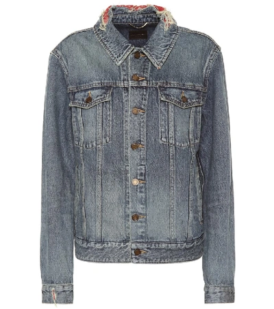 Shop Saint Laurent Denim Jacket In Blue