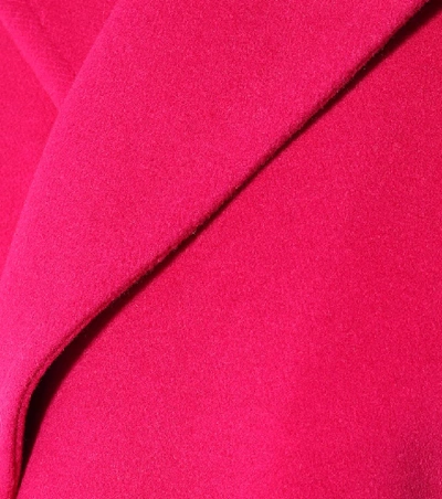 Shop Balenciaga Camel Hair-blend Coat In Pink
