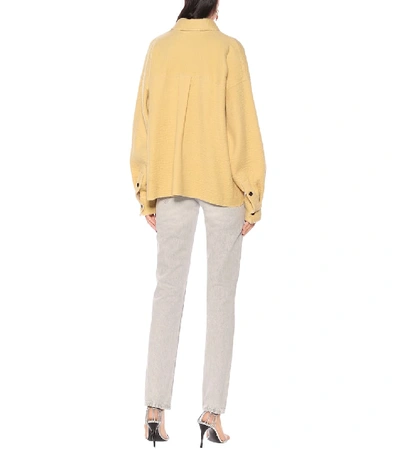 Shop Isabel Marant Dennao Wool Shirt In Yellow