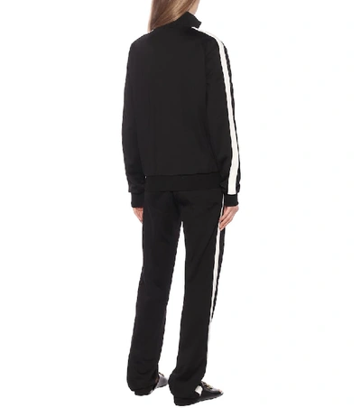 Shop Balenciaga Technical-jersey Track Jacket In Black