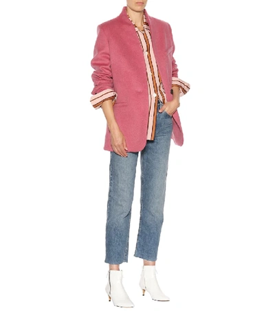 Shop Isabel Marant Venice Striped Cotton Shirt In Multicoloured