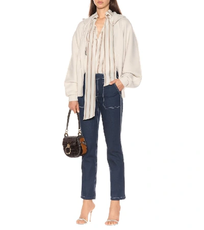 Shop Chloé Flared Jeans In Blue