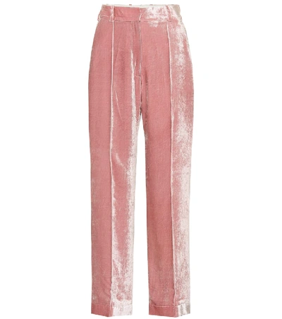 Shop Racil Charlie High-rise Wide-leg Pants In Pink