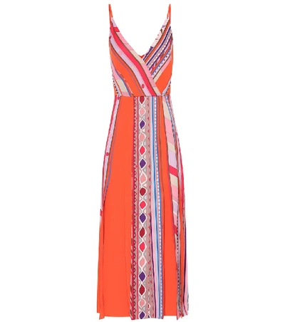 Shop Emilio Pucci Printed Dress In Orange