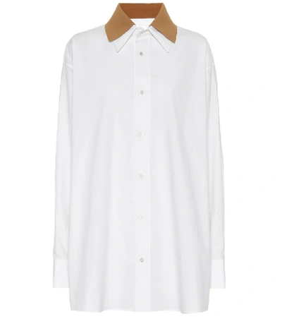 Shop Plan C Cotton Shirt In White