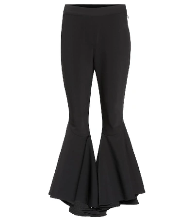 Shop Ellery Sinuous Wool-blend Cropped Trousers In Black