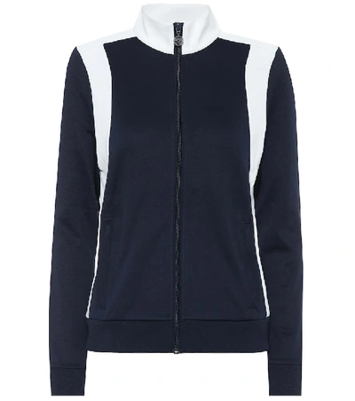 Shop Tory Sport Colorblocked Track Jacket In Blue