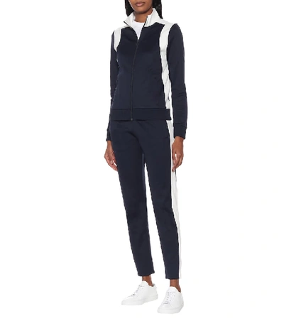 Shop Tory Sport Colorblocked Track Jacket In Blue