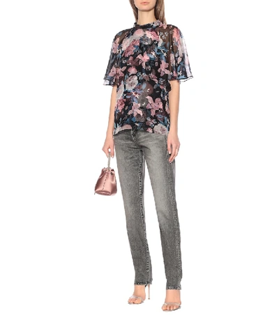 Shop Erdem Bennett Floral Silk-voile Blouse In Multicoloured