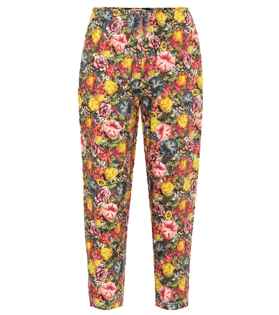 Shop Marni High-rise Printed Carrot Pants In Multicoloured