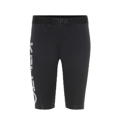 Shop Kenzo Stretch-cotton Biker Shorts In Black